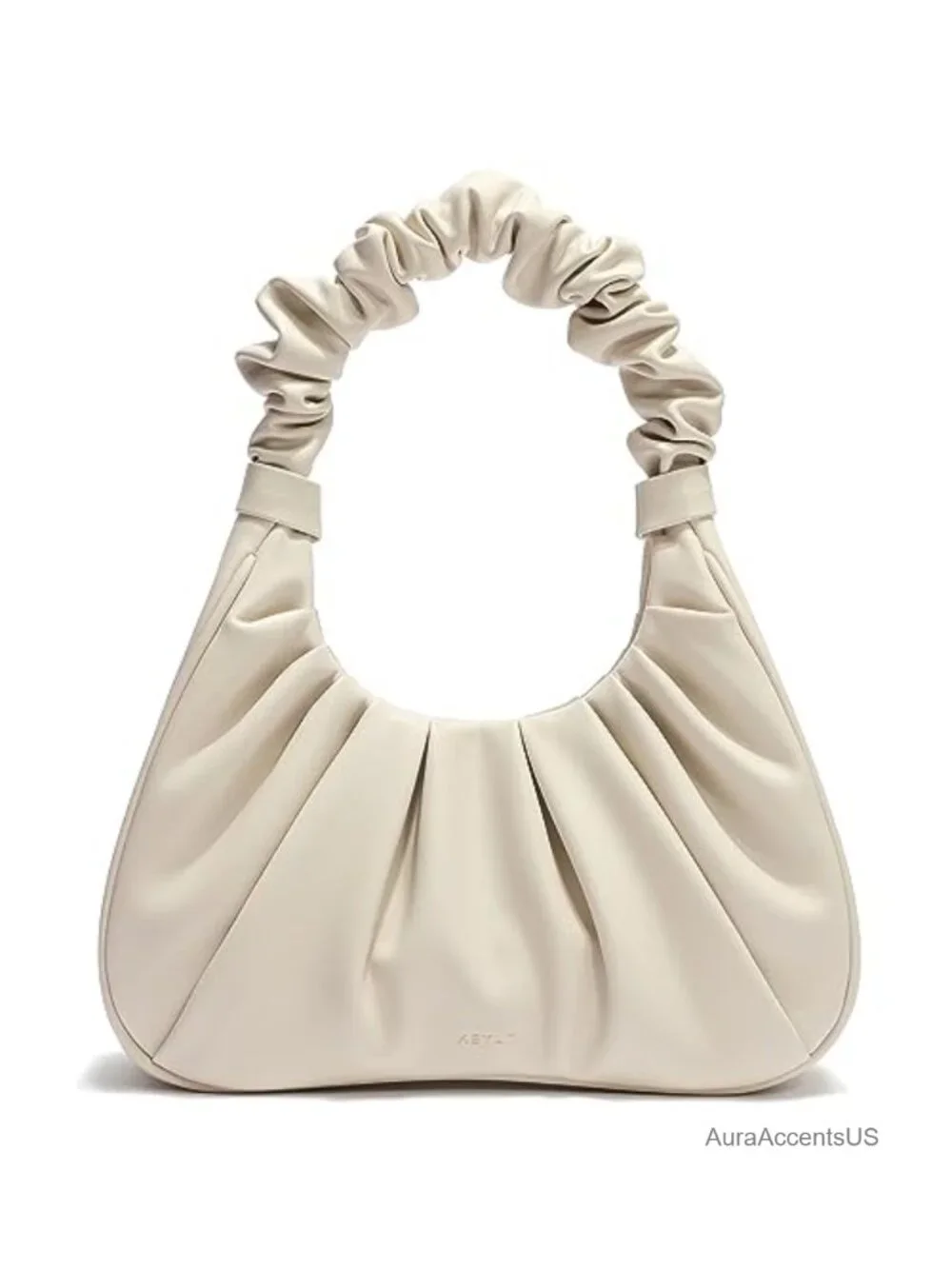 Faux Leather Mini Hobo Tote Shoulder Bag with Zipper Closure